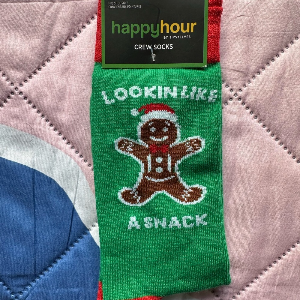 Looking Like a Snack Gingerbread Crew Socks